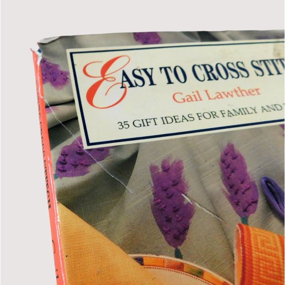 Easy to Cross Stitch by Gail Lawther 1991 Colorful Illustrations Hardback Jacket - Picture 9 of 9
